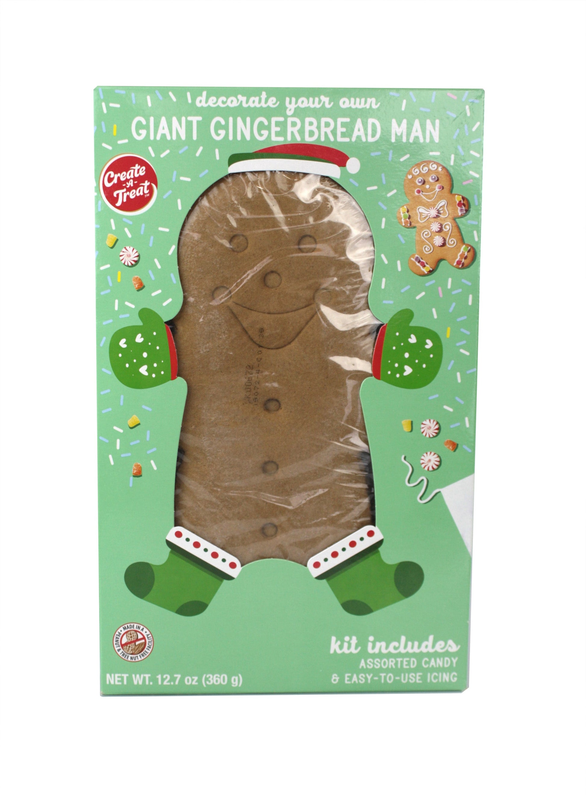 Create A Treat Cat Giant Gingerbread Man Cookie Kit; 12.7 Ounces; 12 Per Case - High Mart Wholesale