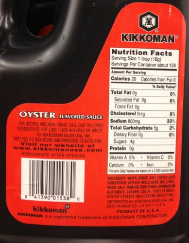 Kikkoman Red Oyster Flavored Sauce; 5 Pounds; 6 Per Case - High Mart Wholesale