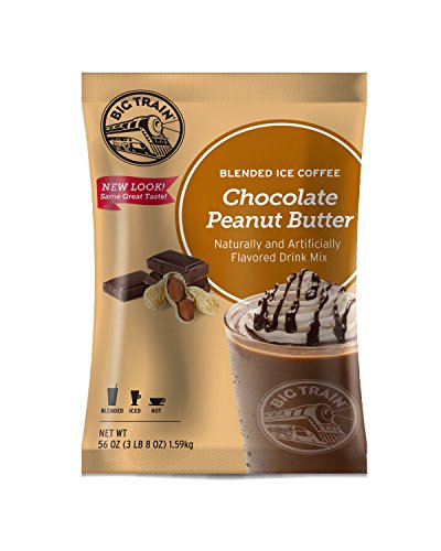 Big Train Chocolate Peanut Butter Blended Ice Coffee Powdered Drink Mix; 3.5 Pounds; 5 Per Case - High Mart Wholesale