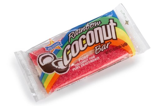 Rainbow Coconut Candy Rainbow Coconut Bar; 1.65 Ounces; 24 Per Box; 12 Per Case