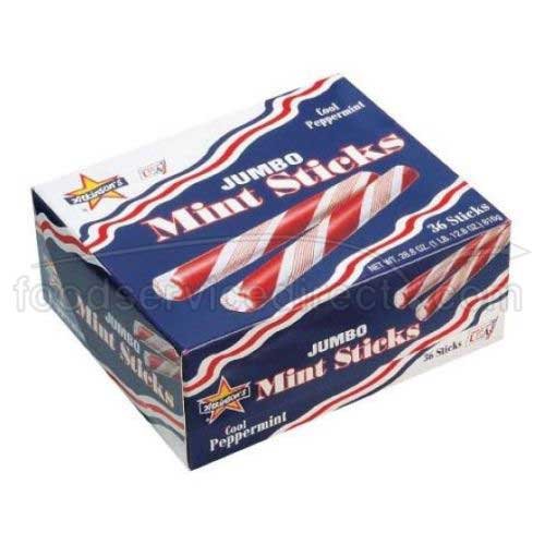Mint Twists Candy Red & White Mint Stick Changemaker; 0.7 Ounces; 36 Per Box; 12 Per Case