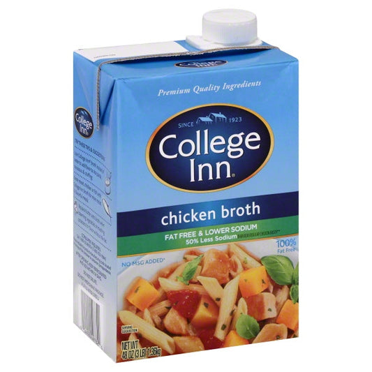 College Inn Chicken Broth Fat Free Low Sodium; 48 Ounces; 8 Per Case