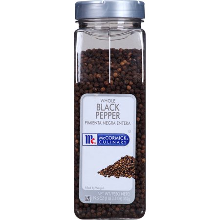 Mccormick Pepper Black Whole; 19.5 Ounces; 6 Per Case - High Mart Wholesale