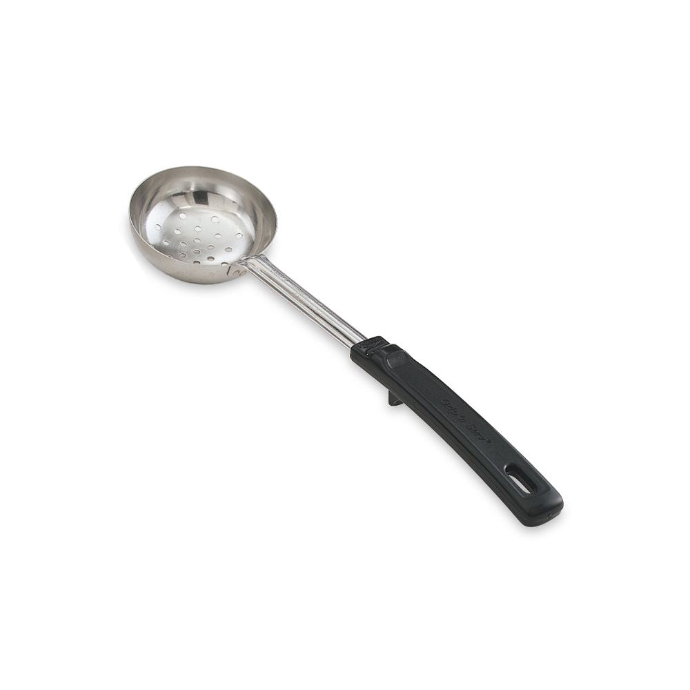 Vollrath Stainless Steel 8 Ounce Perforated Spoodle Black Handle; 1 Each