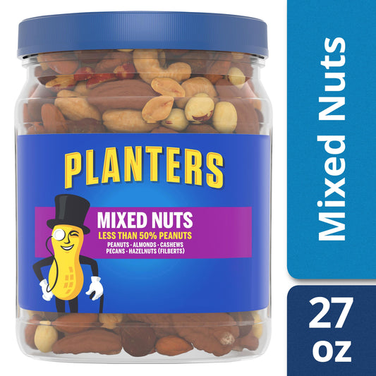 Planters Mixed Nuts Regular; 27 Ounces; 6 Per Case