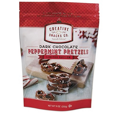 Creative Snacks Co. Dark Chocolate Peppermint Pretzel; 0.44 Pound; 12 Per Case - High Mart Wholesale