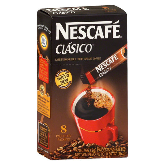 Nescafe Instant Coffee Clasico Stick; 0.07 Ounces; 7 Per Box; 12 Per Case