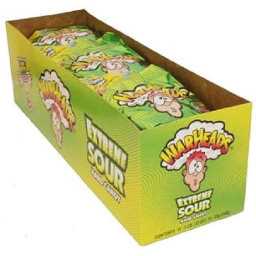 Warheads Extreme Sour Hard Candy; 1 Ounces; 12 Per Box; 15 Per Case