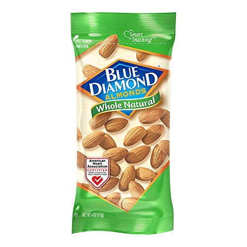 Blue Diamond Almonds Almonds Whole Natural; 4 Ounces; 12 Per Box; 6 Per Case - High Mart Wholesale