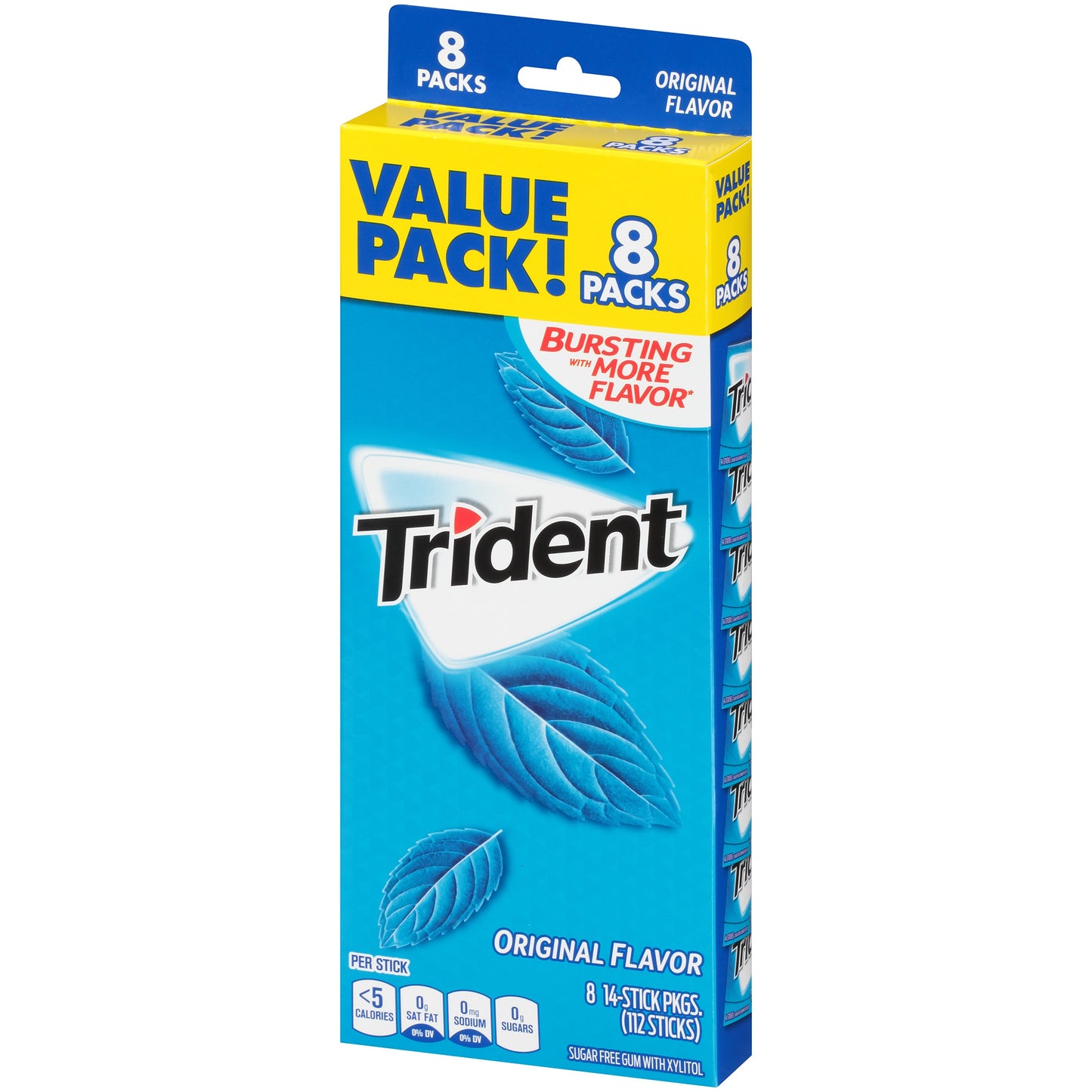 Trident Original Sugar Free Gum; 112 Count; 6 Per Case