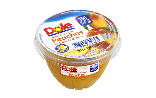 Dole In Juice Sliced Peach; 7 Ounces; 12 Per Case