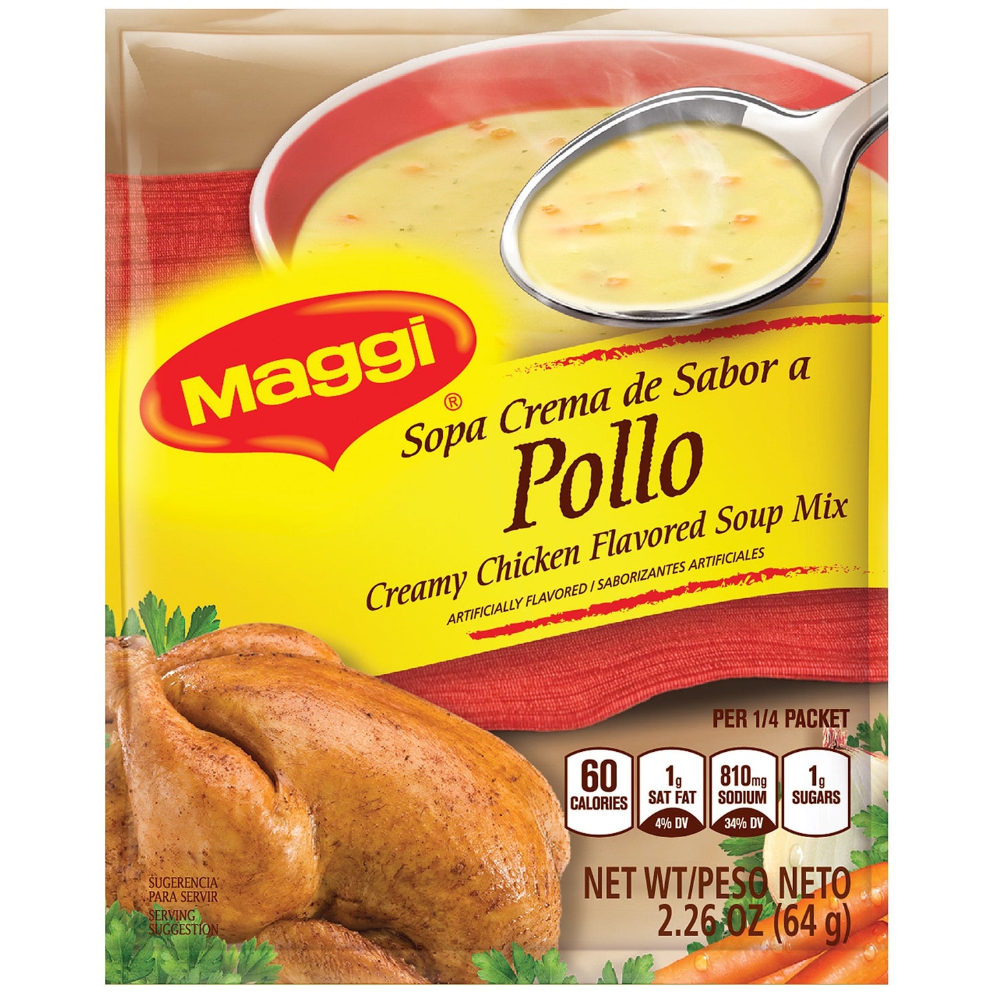 Maggi Chicken Soup Creamy; 2.369 Ounce; 12 Per Case