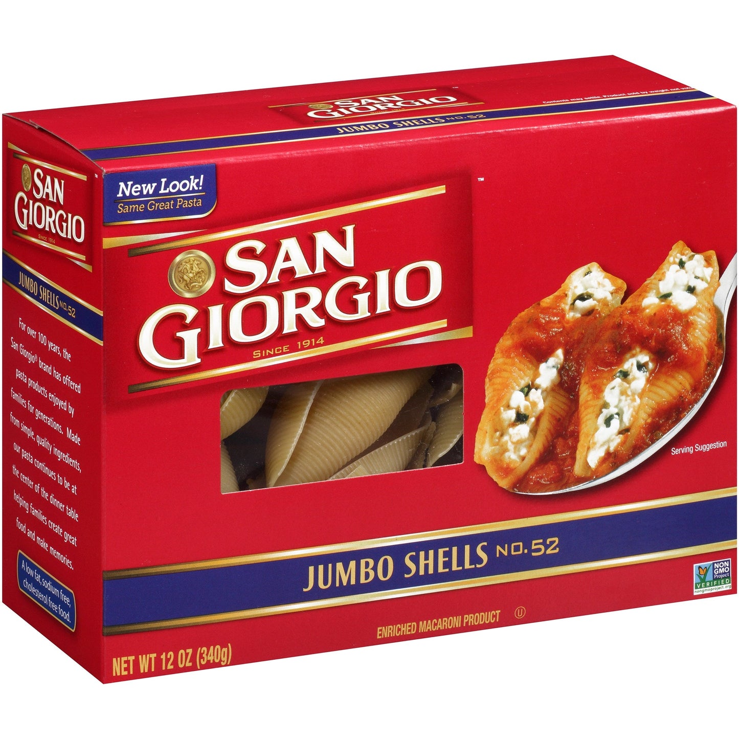 San Giorgio Jumbo Shells; 12 Ounces; 8 Per Case