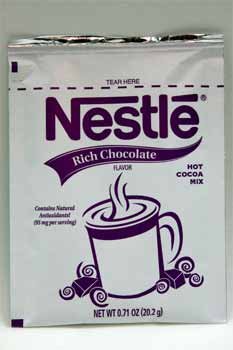 Nestle Rich Chocolate Hot Cocoa Mix; 0.71 Ounces; 50 Per Box; 6 Per Case - High Mart Wholesale