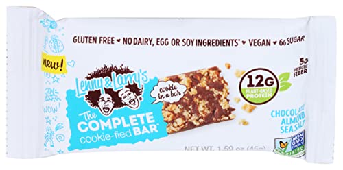 Lenny & Larry's Complete Cookie The Complete Cookiefied Bar Chocolate Almond Sea Salt; 1.59 Ounces; 9 Per Box; 12 Per Case - High Mart Wholesale