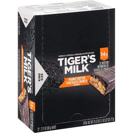 Tigers Milk Peanut Butter & Chocolate Crunch Bar; 42 Gram; 12 Per Box; 8 Per Case - High Mart Wholesale