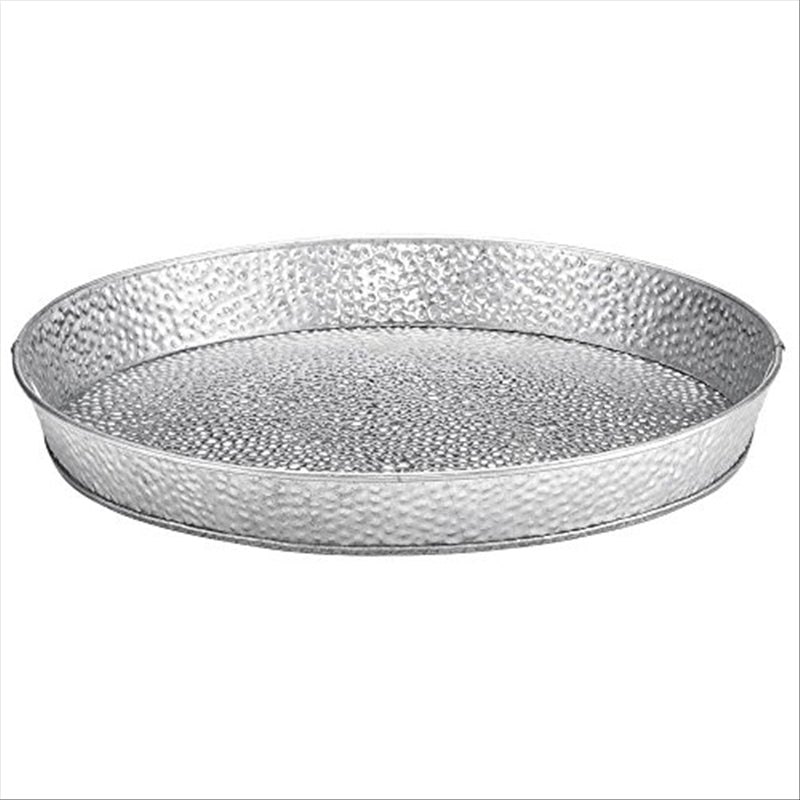 Tablecraft Dinner Platter Galvanized; 12 Each; 1 Per Case - High Mart Wholesale