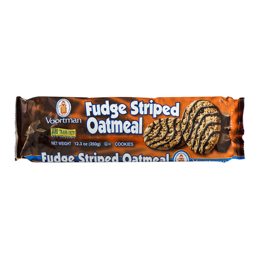 Voortman Fudge Strip Oatmeal Roll; 12.3 Ounces; 12 Per Case - High Mart Wholesale