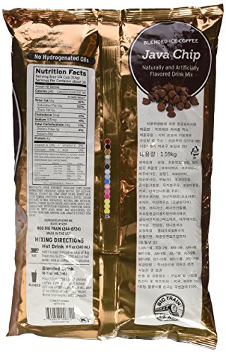 Big Train Java Chip Blended Ice Coffee Powdered Drink Mix; 3.5 Pounds; 5 Per Case - High Mart Wholesale