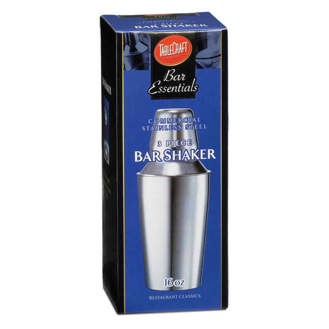 Tablecraft 16 Ounce 3 Piece Bar Shaker; 1 Each - High Mart Wholesale