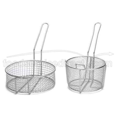 Tablecraft Cooking Basket Round Stainless Steel; 2 Each; 1 Per Case - High Mart Wholesale