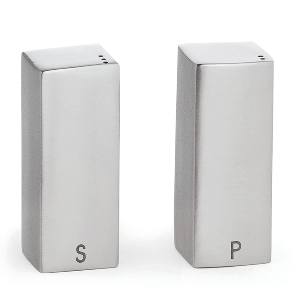Tablecraft Square Salt & Pepper Set 1.5 Ounce; 1 Set; 6 Per Case - High Mart Wholesale