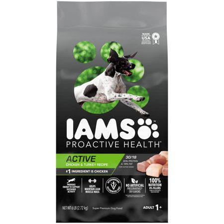 Iams Chicken & Turkey; 6 Pound; 4 Per Case