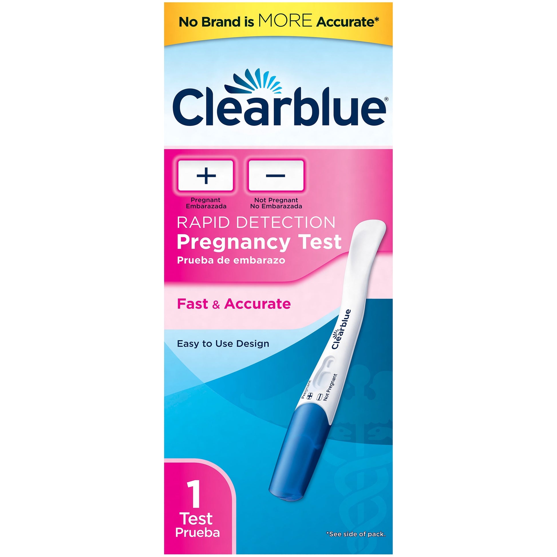 Clearblue Pregnancy Test Visual; 1 Count; 6 Per Box; 4 Per Case - High Mart Wholesale