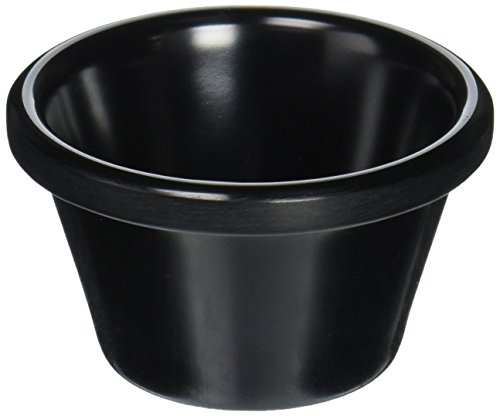 Winco Ramekin Plain Black 1.5 Ounce; 1 Dozen - High Mart Wholesale