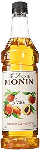 Monin Kosher Peach; 1 Liter; 4 Per Case - High Mart Wholesale