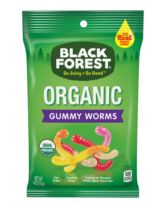 Black Forest Organic Gummy Worms; 4 Ounces; 12 Per Case - High Mart Wholesale