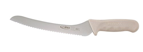 Winco 9 Inch Bread Knife White Handle; 6 Each; 1 Per Case - High Mart Wholesale