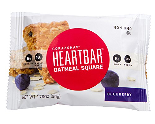 Corazonas Non Gmo Heartbar Blueberry Oatmeal Square; 12 Count; 6 Per Case - High Mart Wholesale