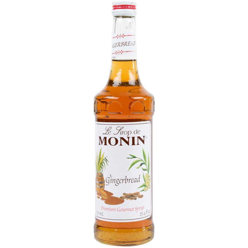 Monin Gingerbread Flavor Syrup Glass; 750 Milileter; 12 Per Case - High Mart Wholesale