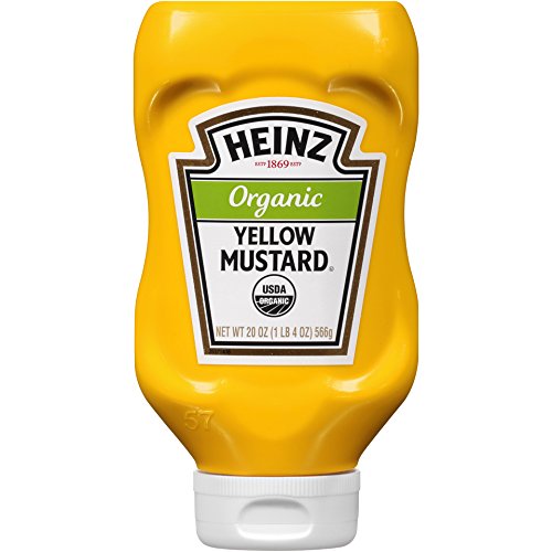 Heinz Organic Yellow Mustard Bottle; 20 Ounce; 6 Per Case