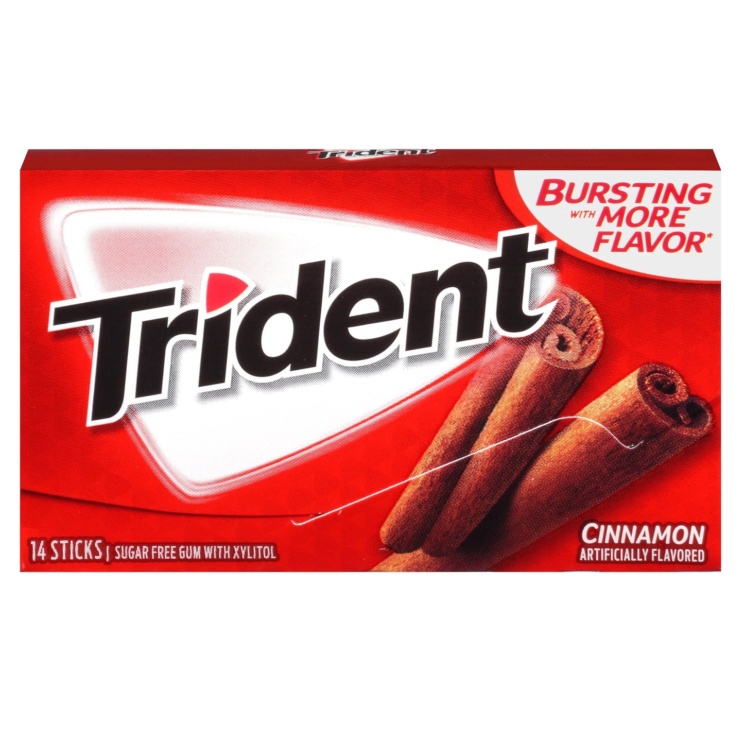 Trident Sugar Free Cinnamon Gum; 14 Count; 12 Per Box; 12 Per Case