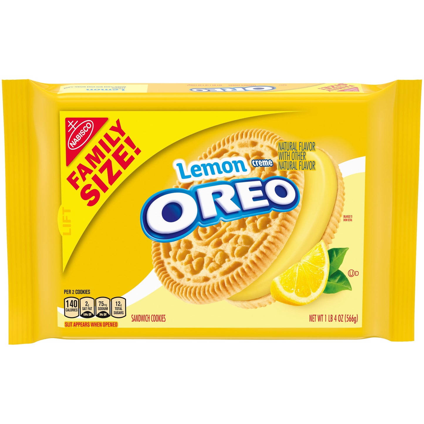 Oreo Golden Lemon Cream Family Size; 20 Ounce; 12 Per Case