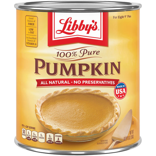 Libby's Pure Pumpkin; 6.62 Pounds; 6 Per Case