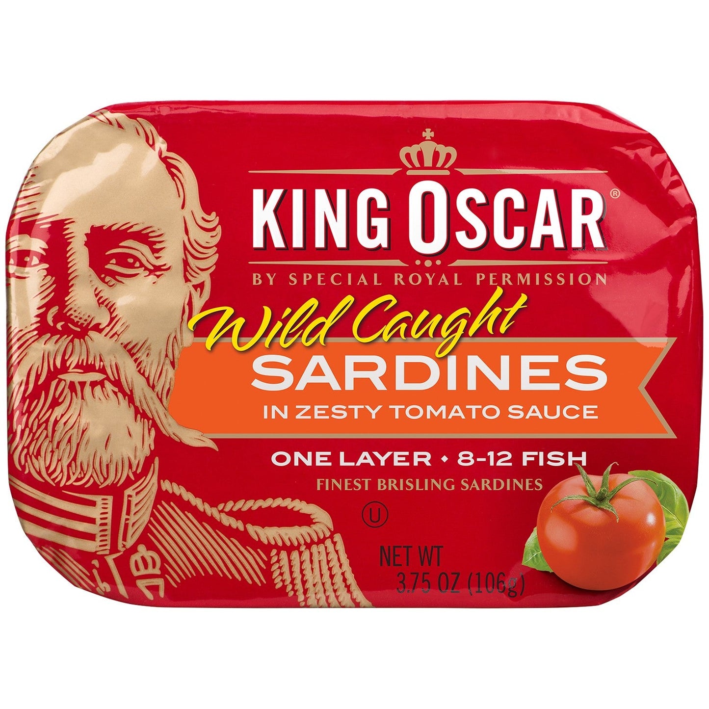 King Oscar Sardines 1 Loaf Zesty Tomato; 3.75 Ounces; 12 Per Case