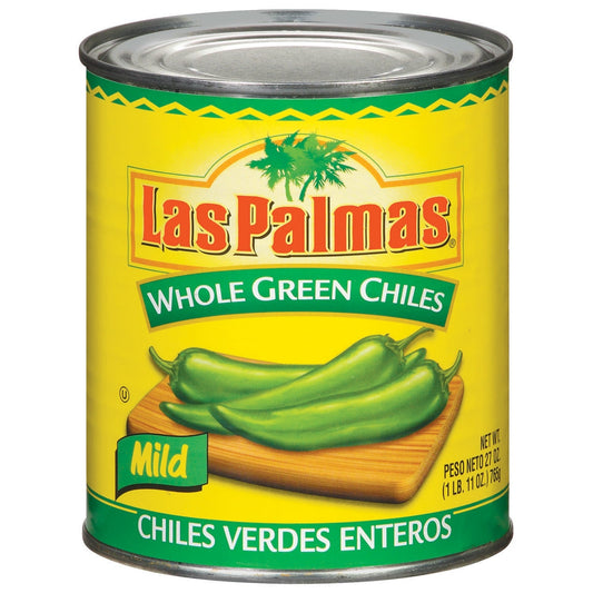 Las Palmas Whole Green Chilis; 27 Ounces; 12 Per Case - High Mart Wholesale