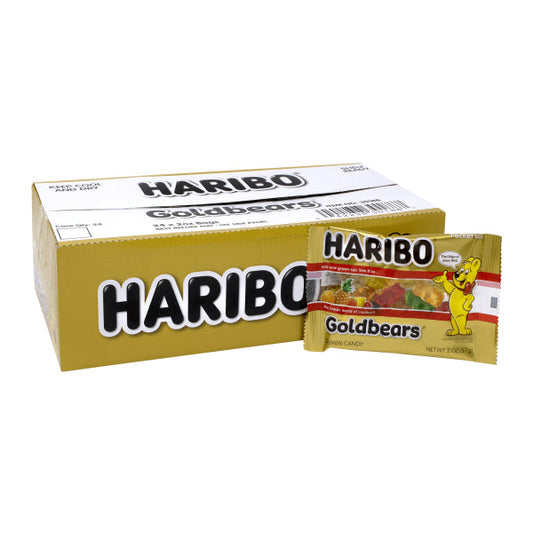 Haribo Gold-Bears Gummi Candy; 2 Ounce; 24 Per Box; 6 Per Case - High Mart Wholesale