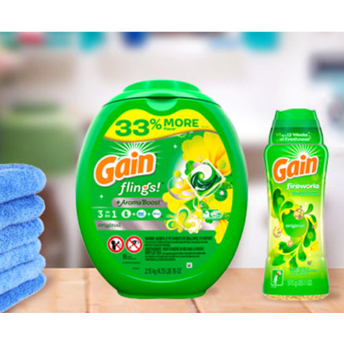 Gain Liquid Laundry Detergent Original Scent; 1.72 Kilogram; 4 Per Case