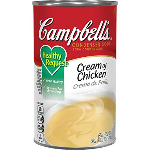 Campbell's Classic Healthy Request Cream Of Chicken Condensed Shelf Stable Soup; 50 Ounces; 12 Per Case - High Mart Wholesale