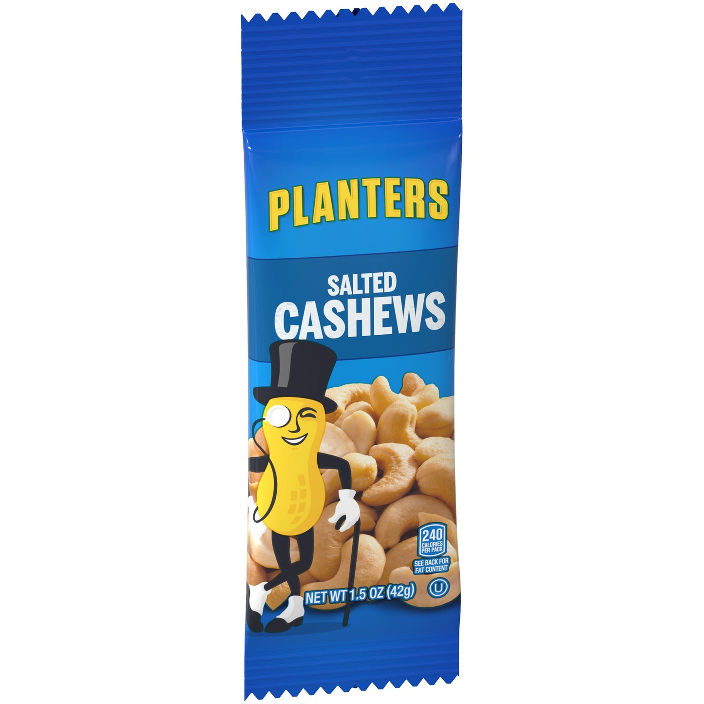 Planters Salted Cashews; 1.5 Ounces; 18 Per Box; 6 Per Case