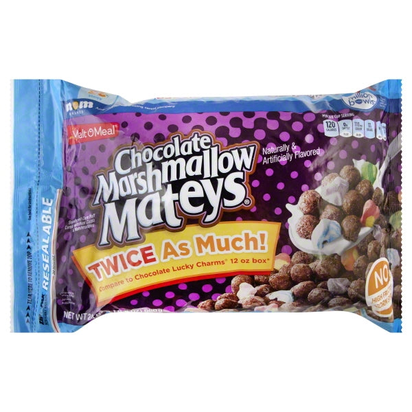 Malt O Meal Chocolate Marshmallow Mateys; 24 Ounce; 9 Per Case - High Mart Wholesale