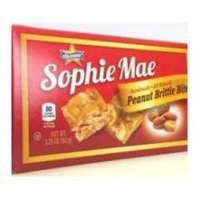 Sophie Mae Candy Peanut Brittle Bites Theater Box; 3.25 Ounce; 12 Per Case