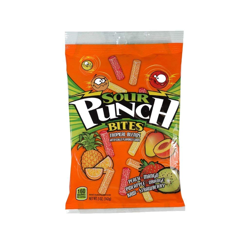 Sour Punch Bites Tropical; 5 Ounces; 12 Per Case - High Mart Wholesale