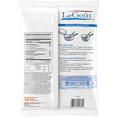 Legout Cream Soup Base; 25.22 Ounces; 6 Per Case