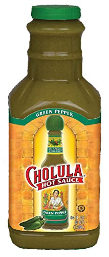 Cholula Green Pepper Hot Sauce Bottle; 64 Fluid Ounce; 4 Per Case - High Mart Wholesale