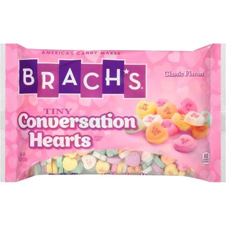 Brachs Tiny Conversation Heart Bag Valentine's Day; 7 Ounces; 24 Per Case - High Mart Wholesale